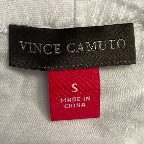 Vince Camuto Open Front Cardigan Ultra White Knit Long Length Long Sleeve Small - Picture 4 of 16